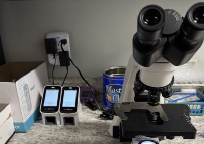 mountain view veterinary clinic interior with equipment